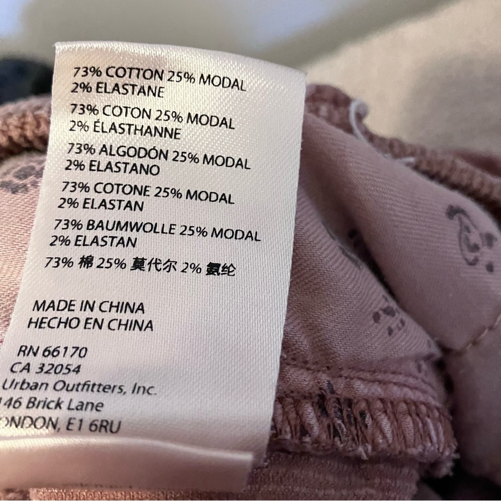 Pilcro Rose Slim Boyfriend Crop Corduroy Pants Size 29 - Picture 8 of 8